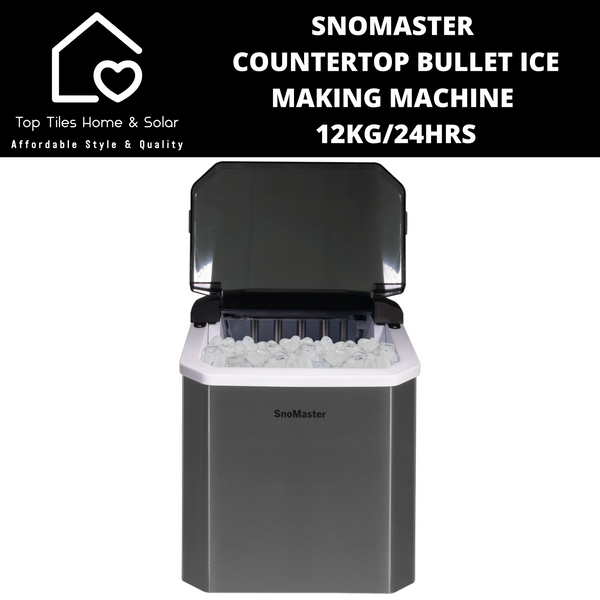 SnoMaster Countertop Bullet Ice Making Machine - 12kg/24Hrs