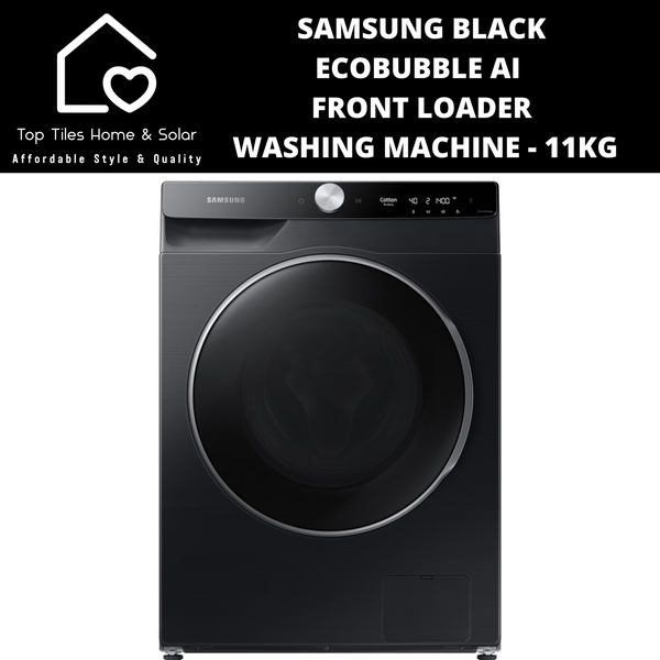 Samsung Black EcoBubble AI Front Loader Washing Machine - 11kg
