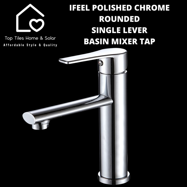 IFeel Gun Polished Chrome Rounded Single Lever Basin Mixer Tap
