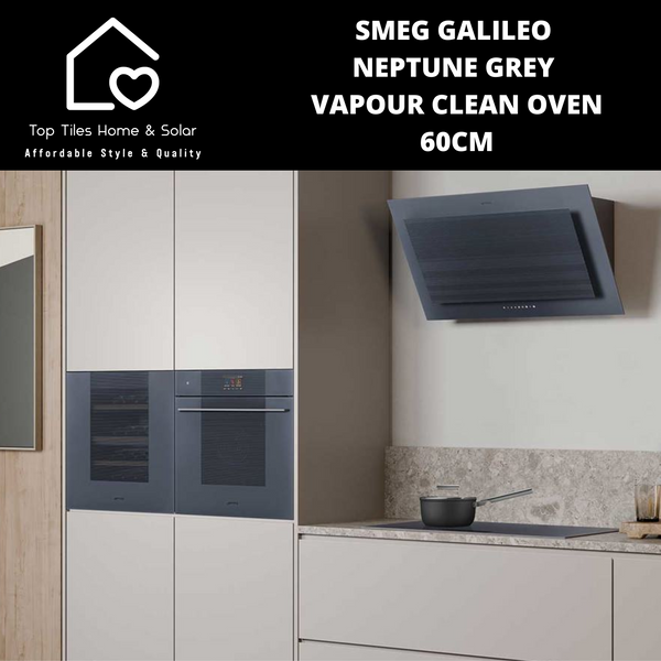 Smeg Galileo Neptune Grey Vapour Clean Oven – 60cm