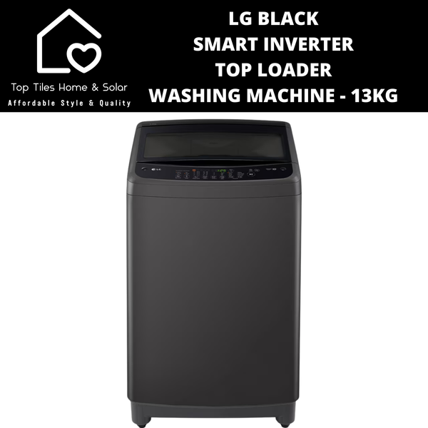LG Black Smart Inverter Top Loader Washing Machine - 13kg