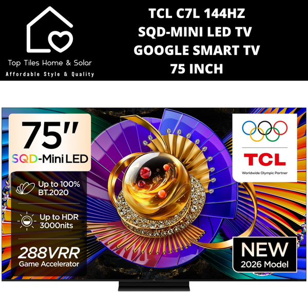 TCL C7L 144Hz SQD-Mini LED Google Smart TV - 75 Inch