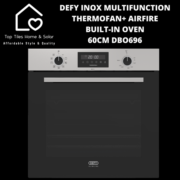 Defy Inox Multi-Function Thermofan+ AirFire Built-in Oven - 60cm DBO696