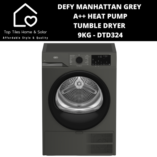 Defy Manhattan A++ Grey Heat Pump Tumble Dryer - 9kg DTD324