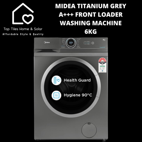 Midea Titanium Grey A+++ Front Loader Washing Machine - 6kg