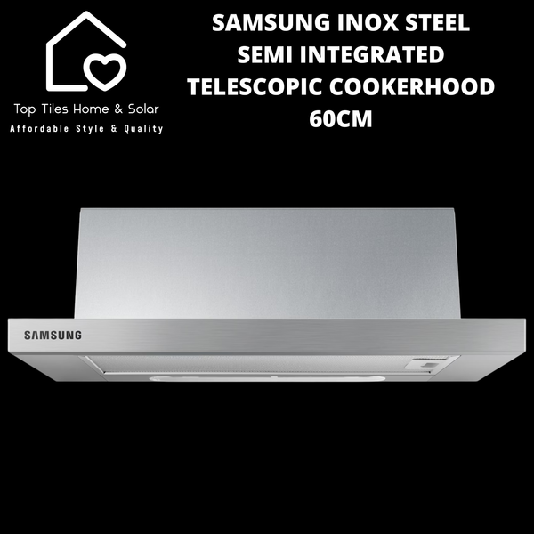 Samsung Inox Steel Semi Integrated Telescopic Cookerhood - 60cm