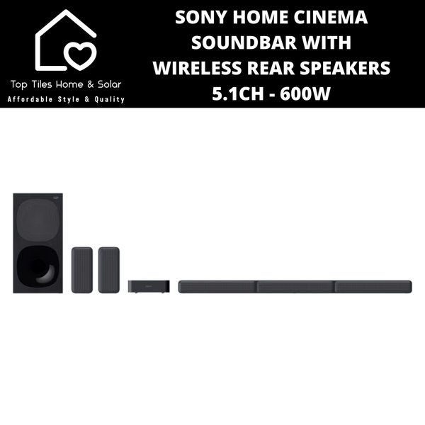 Sony Home Cinema Soundbar with Wireless Rear Speakers 5.1CH - 600W