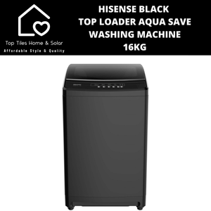Hisense Black Top Loader Aqua Save Washing Machine - 16kg