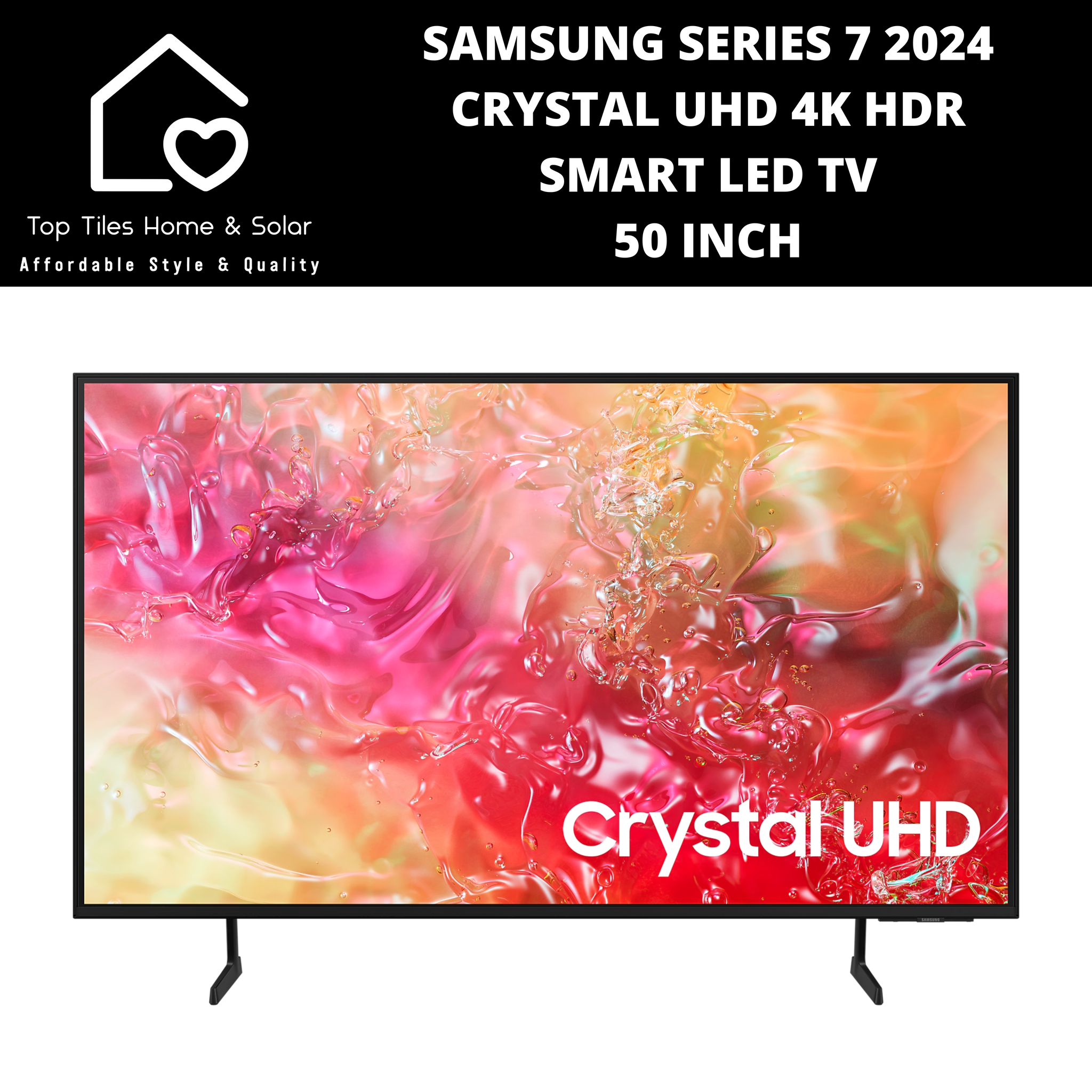Samsung Series 7 2024 - Crystal UHD 4K HDR Smart LED TV - 50 Inch