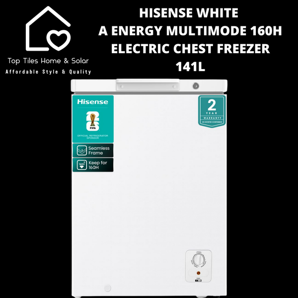 Hisense White A Energy Multimode 160H Electric Chest Freezer - 141L