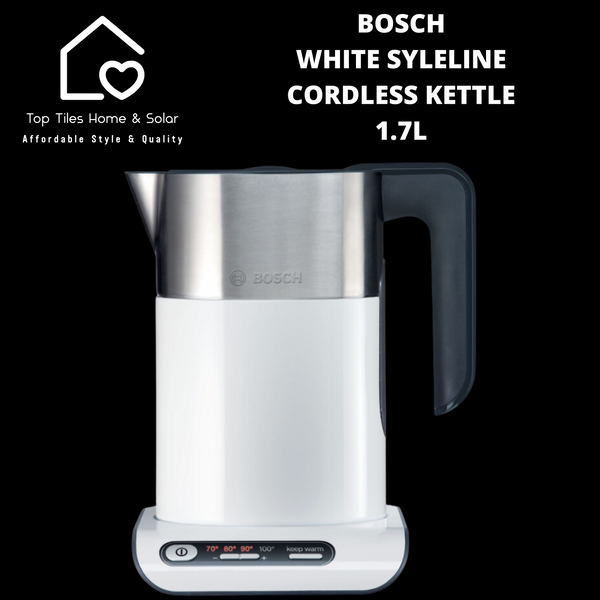 Bosch White SyleLine Cordless Kettle - 1.7L