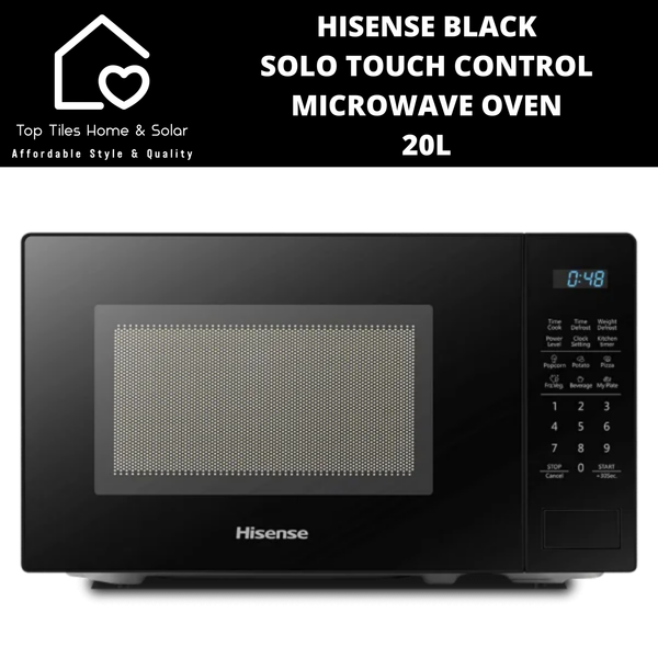 Hisense Black Solo Touch Control Microwave Oven - 20L