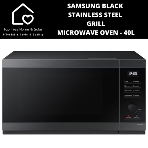 Samsung Black Stainless Steel Grill Microwave Oven - 40L