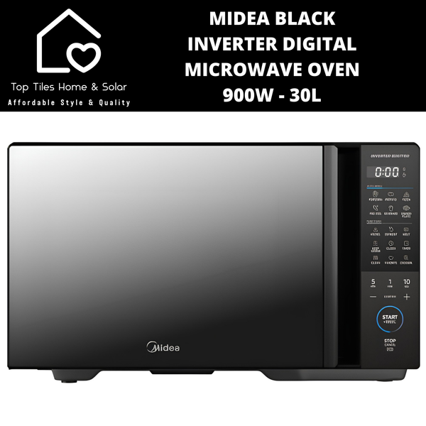 Midea Black Inverter Digital Microwave Oven 900W - 30L