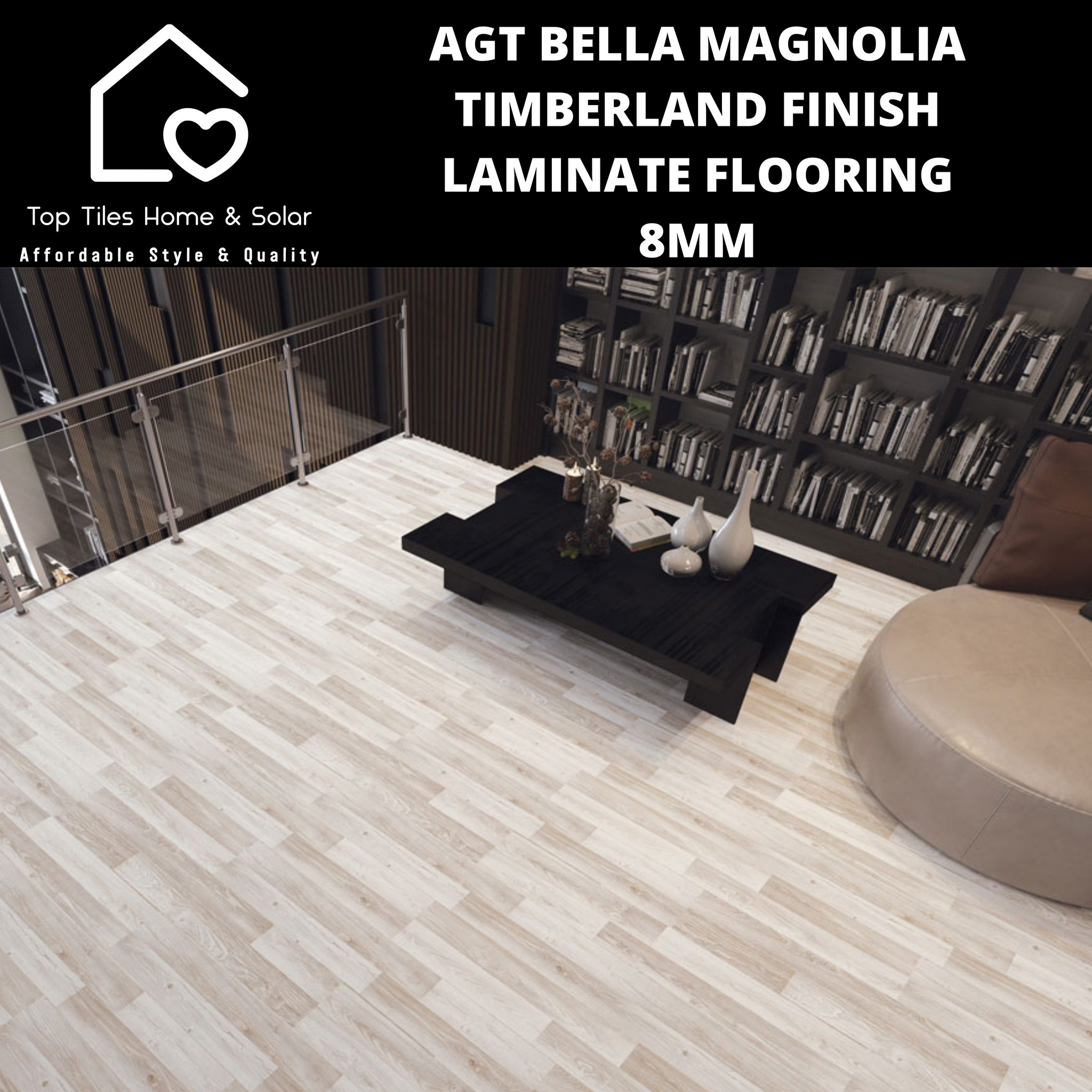 AGT Bella Magnolia Timberland Finish Laminate Flooring - 8mm