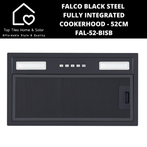 Falco Black Steel Fully Integrated Cookerhood - 52cm FAL-52-BISB
