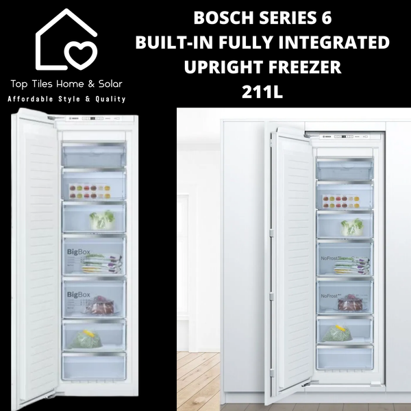 Bosch Series 6 - Built-in Fully Integrated Upright Freezer - 211L