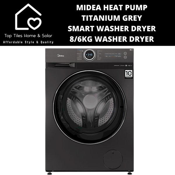 Midea Titanium Grey Smart Washer Dryer - 8/6kg Washer Dryer