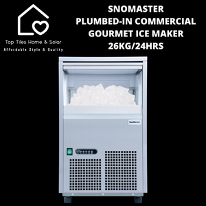SnoMaster Plumbed-in Commercial Gourmet Ice Making Machine - 26kg/24Hrs