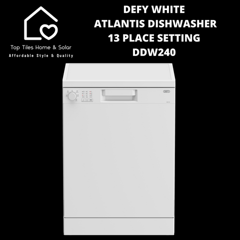 Defy White Atlantis Dishwasher - 13 Place Setting DDW240