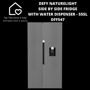 Defy NatureLight Side By Side Fridge with Water Dispenser - 555L DFF547