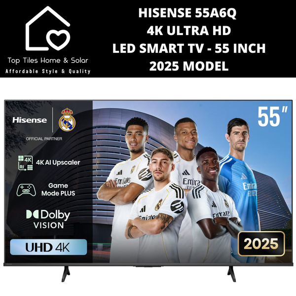Hisense 55A6Q 4K ULTRA HD LED Smart TV - 55 Inch 2025 MODEL
