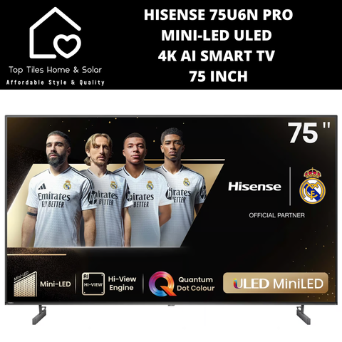 Hisense 75U6N SERIES Pro Mini-LED ULED 4K Ai Smart TV - 75 Inch