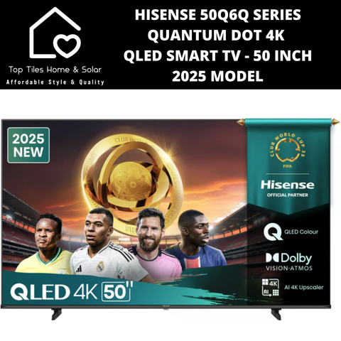 Hisense 50Q6Q Series Quantum Dot 4K QLED Smart TV - 50 Inch 2025 MODEL