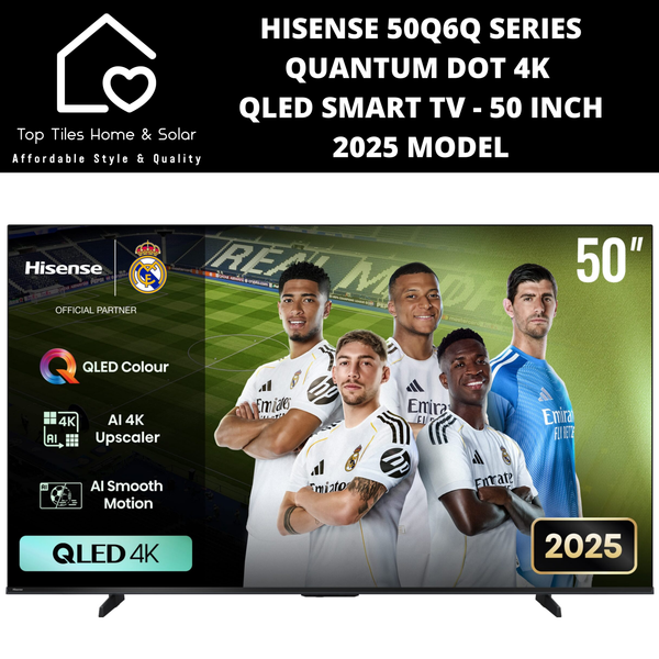 Hisense 50Q6Q Series Quantum Dot 4K QLED Smart TV - 50 Inch 2025 MODEL