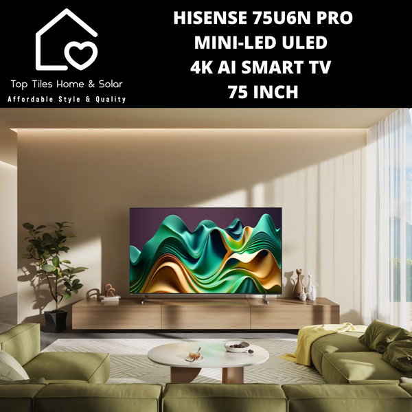 Hisense 75U6N SERIES Pro Mini-LED ULED 4K Ai Smart TV - 75 Inch
