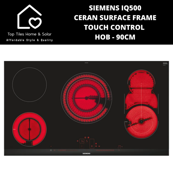 Siemens iQ500 - Ceran Surface Frame Touch Control Hob - 90cm