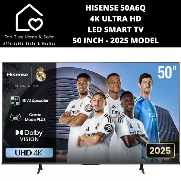 Hisense 50A6Q 4K UHD LED Smart TV - 50 Inch 2025 MODEL