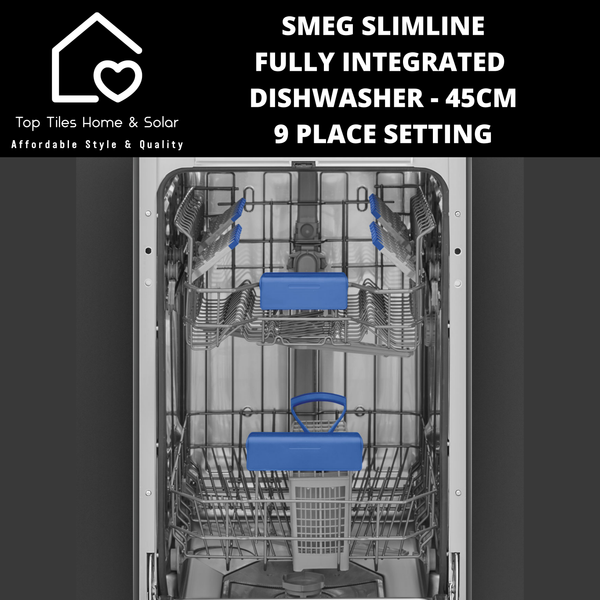 Smeg Slimline Fully Integrated Dishwasher - 45cm - 9 Place Setting