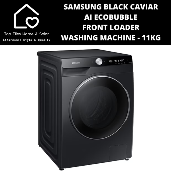 Samsung Black Caviar AI EcoBubble Front Loader Washing Machine - 11kg