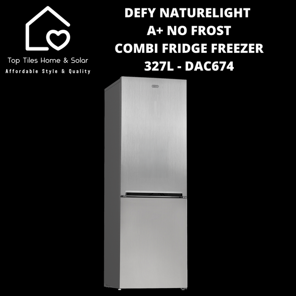 Defy NatureLight A+ No Frost Combi Fridge Freezer - 327L DAC674