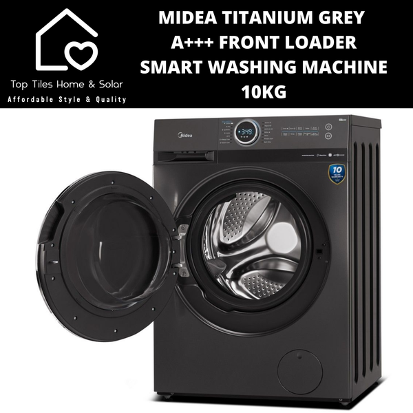 Midea Titanium Grey A+++ Front Loader Smart Washing Machine - 10kg