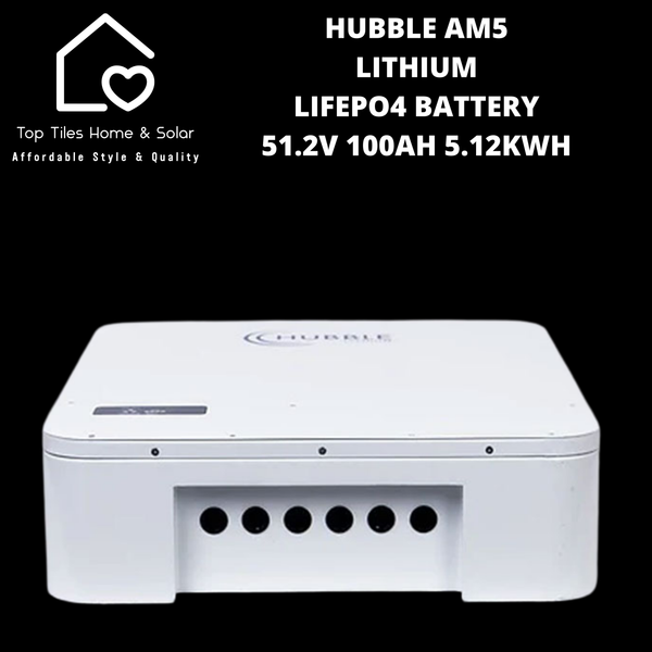 Hubble Lithium LiFePo4 Solar Battery - 51.2V 100Ah 5.12kWh