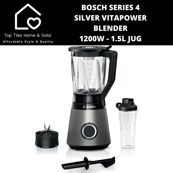Bosch Series 4 - Silver VitaPower Blender 1200W - 1.5L Jug