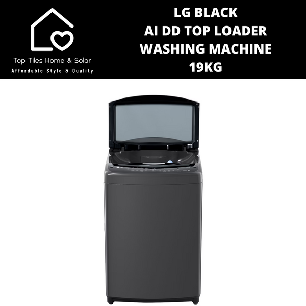 LG Black AI DD Top Loader Washing Machine - 19kg