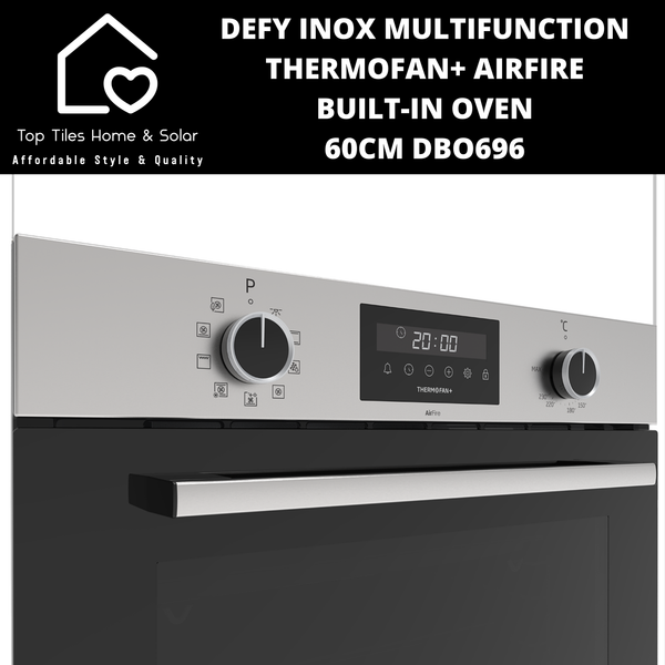 Defy Inox Multi-Function Thermofan+ AirFire Built-in Oven - 60cm DBO696