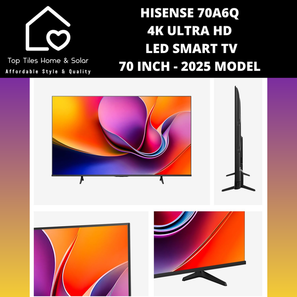 Hisense 70A6Q 4K UHD LED Smart TV - 70 Inch 2025 MODEL