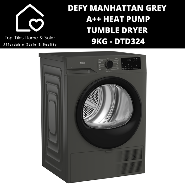Defy Manhattan A++ Grey Heat Pump Tumble Dryer - 9kg DTD324