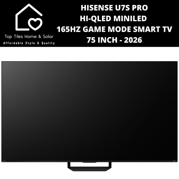Hisense U7S PRO Hi-QLED MiniLED 165Hz Game Mode Smart TV - 75 Inch 2026