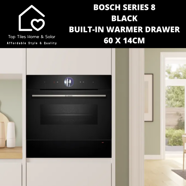 Bosch Series 8 - Black Built-In Warmer Drawer - 60 x 14cm