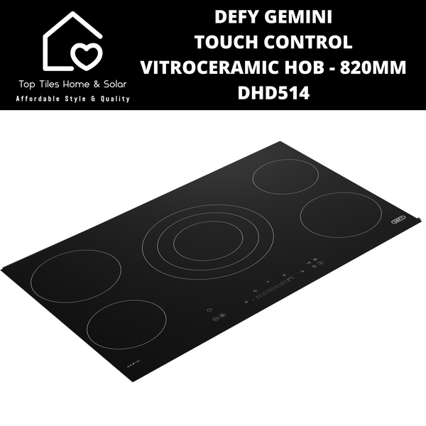 Defy Gemini Touch Control Vitroceramic Hob - 820mm DHD514