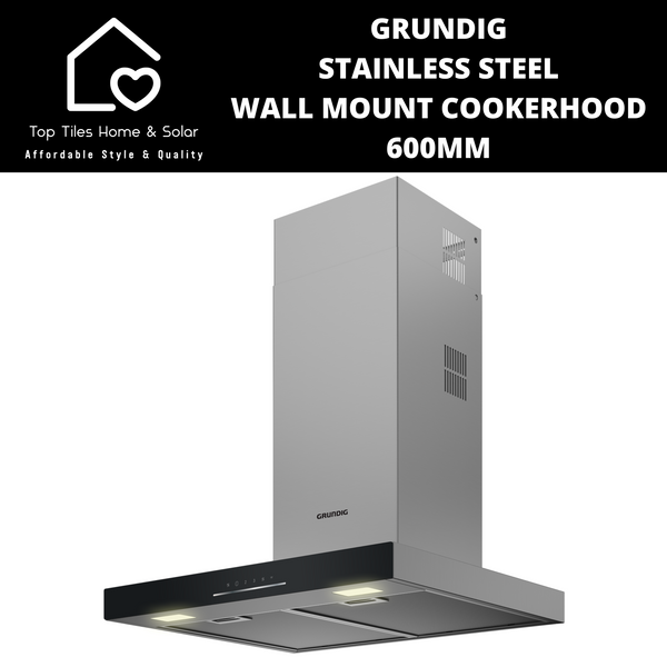 Grundig Stainless Steel Wall Mount Cookerhood - 600mm