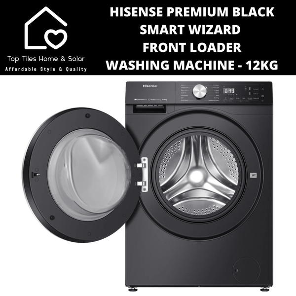 Hisense Premium Black Smart Front Loader Washing Machine - 12kg