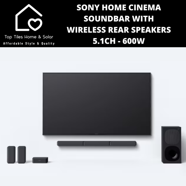 Sony Home Cinema Soundbar with Wireless Rear Speakers 5.1CH - 600W