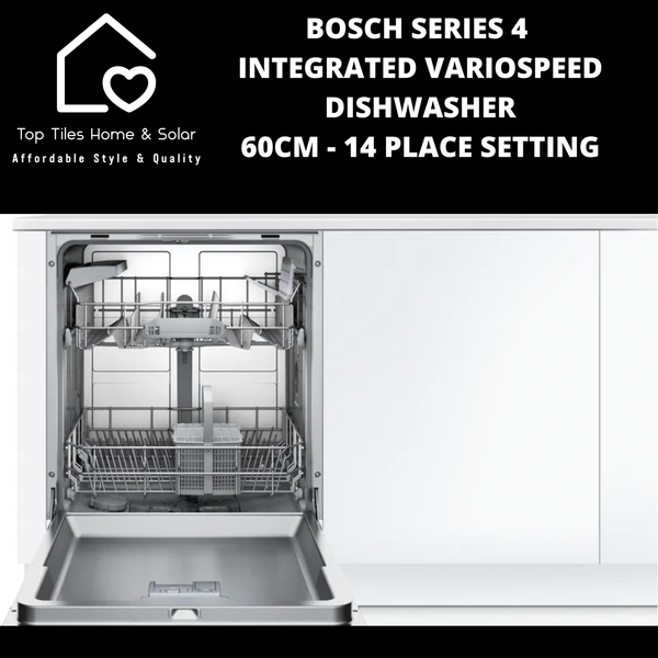 Bosch Series 4 - Integrated VarioSpeed Dishwasher - 60cm - 14 Place Setting
