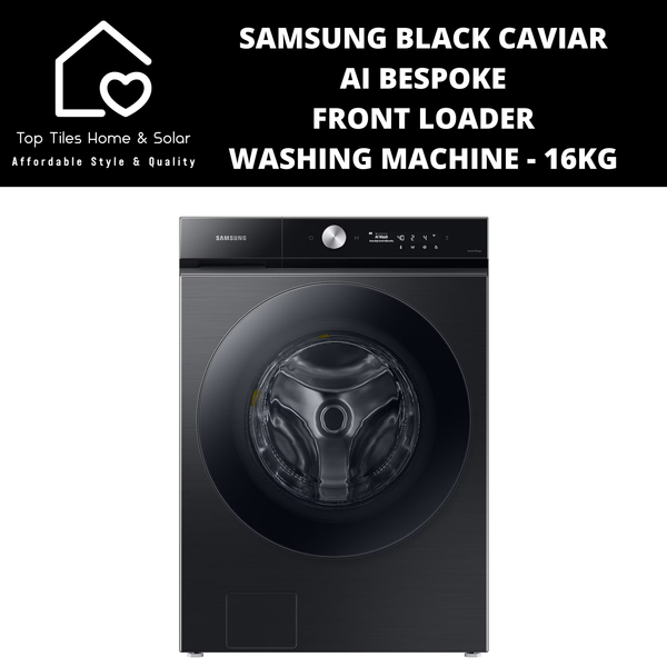 Samsung Black Caviar AI Bespoke Front Loader Washing Machine - 16kg
